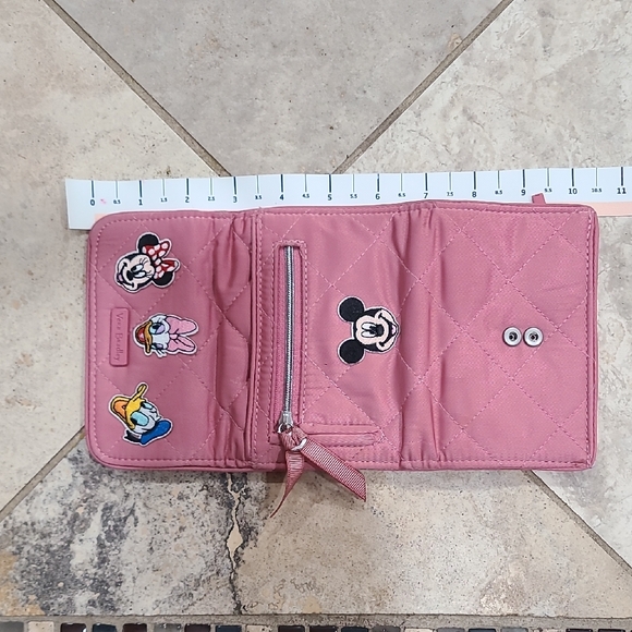 Vera Bradley Pink Quilted Wallet with Disney Characters - Picture 9 of 14